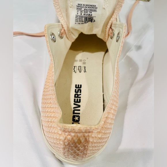Women's Converse Chuck Taylor All Star Snakeskin-Woven Sneakers Pink Sz 10 - Picture 12 of 12